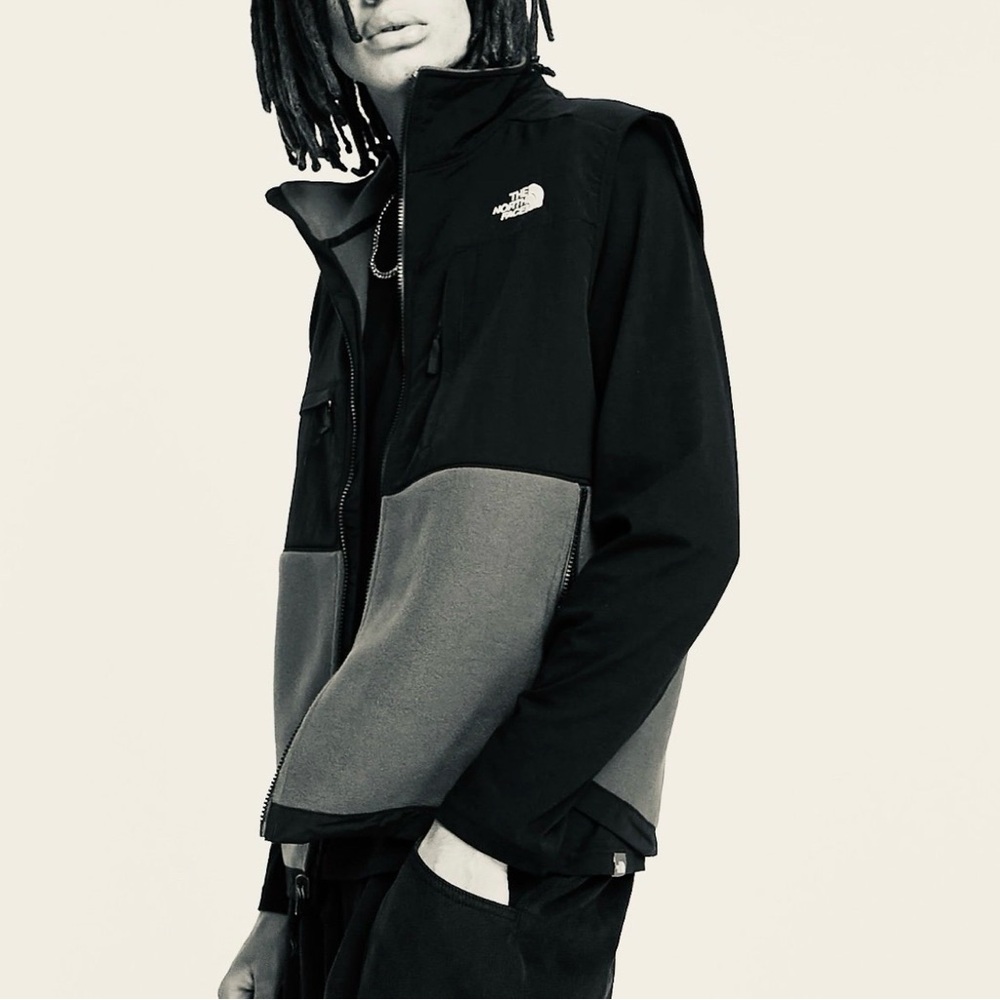 The North Face Men's Black and Gray Vest